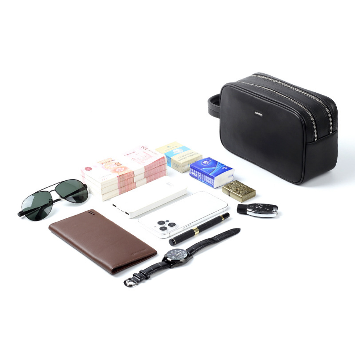 Clutch Cầm Tay Nam Khóa Bảo Mật SE8090: Da Bò Cao Cấp, Thiết Kế Lịch Lãm - Ảnh 5