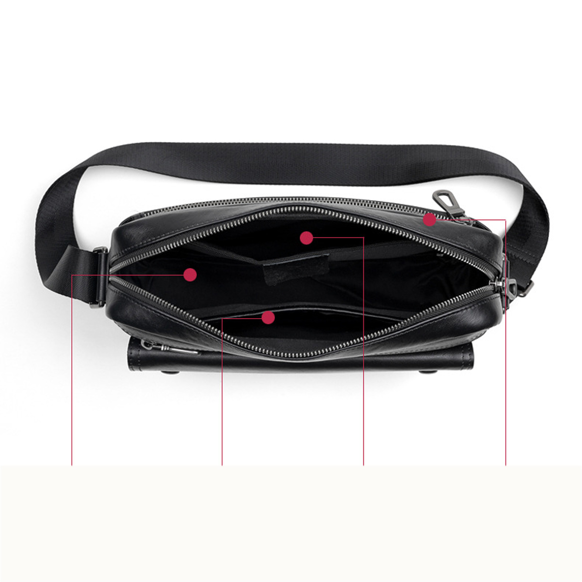 TÚI ĐEO CHÉO DA BÒ CAO CẤP DC7030 - Ảnh 4