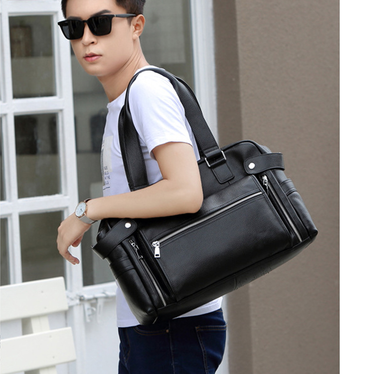 TÚI DU LỊCH DA BÒ CAO CẤP DL6300 - Ảnh 3