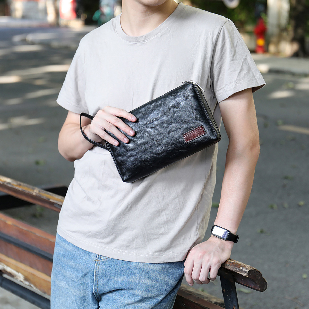 CLUTCH CẦM TAY NAM Da Bò Cao Cấp CL3014 - Ảnh 3