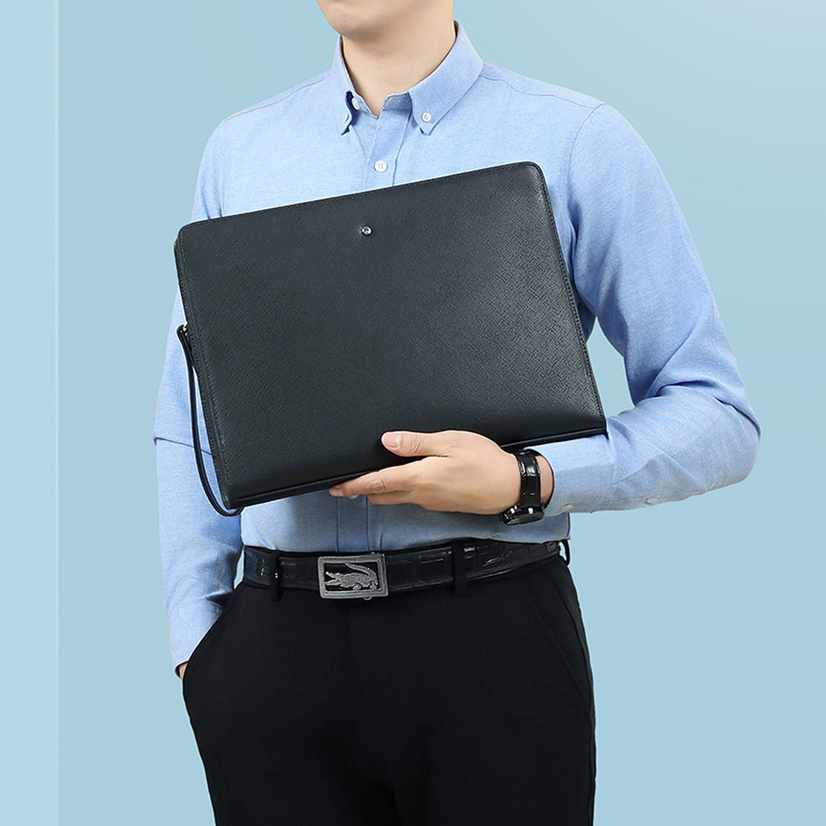 Clutch Cầm Tay Nam SE9998: Da Bò Cao Cấp, Kích thước Lớn Thanh Lịch - Ảnh 4