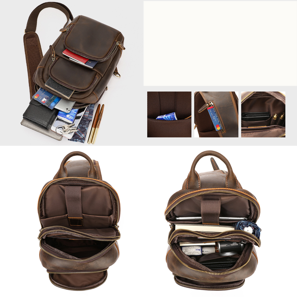 TÚI BAO TỬ DA BÒ SÁP CAO CẤP BT9241