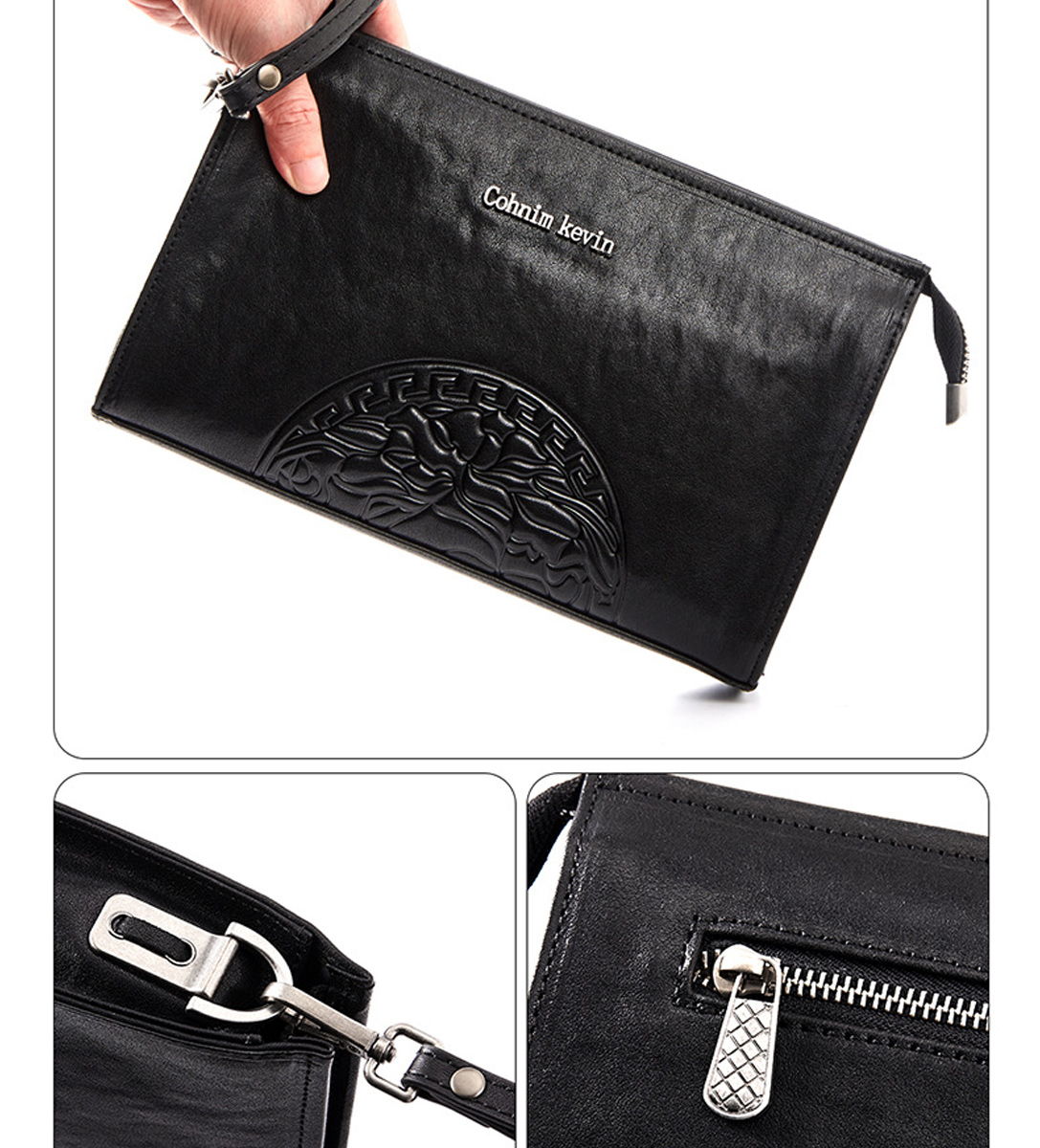 TÚI ĐEO CHÉO KIÊM TÚI CẦM TAY DA BÒ CAO CẤP C248 – Linh Hoạt Phong Cách, Đẳng Cấp Thượng Hạng - Ảnh 5