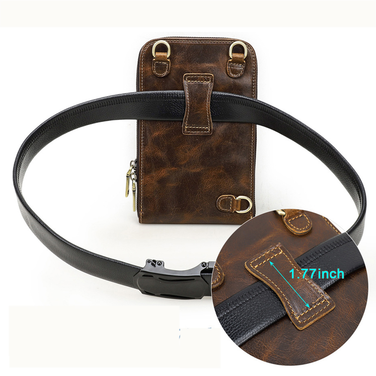 TÚI ĐEO CHÉO DA BÒ SÁP CAO CẤP MB340 - Ảnh 5