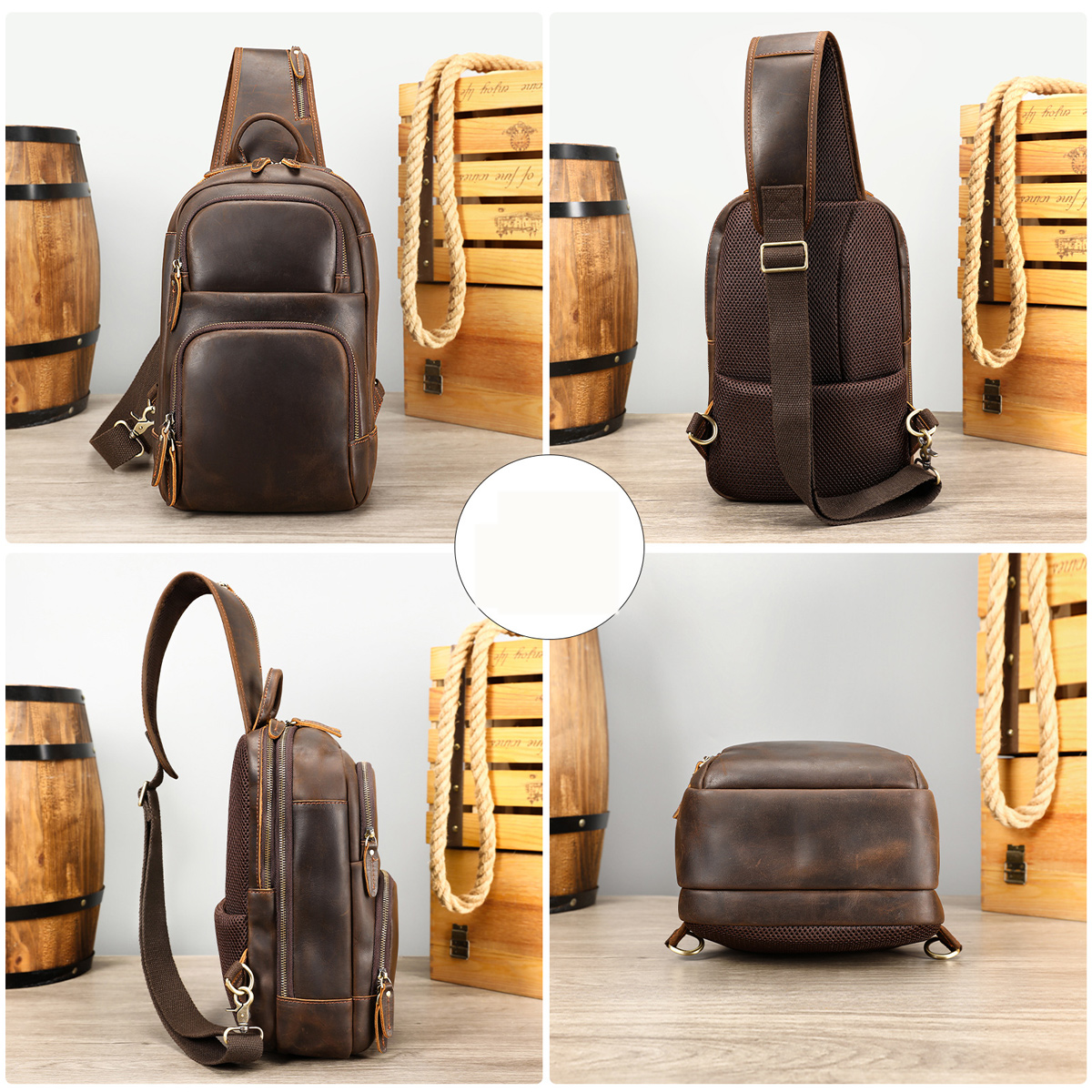 TÚI BAO TỬ DA BÒ SÁP CAO CẤP BT9241