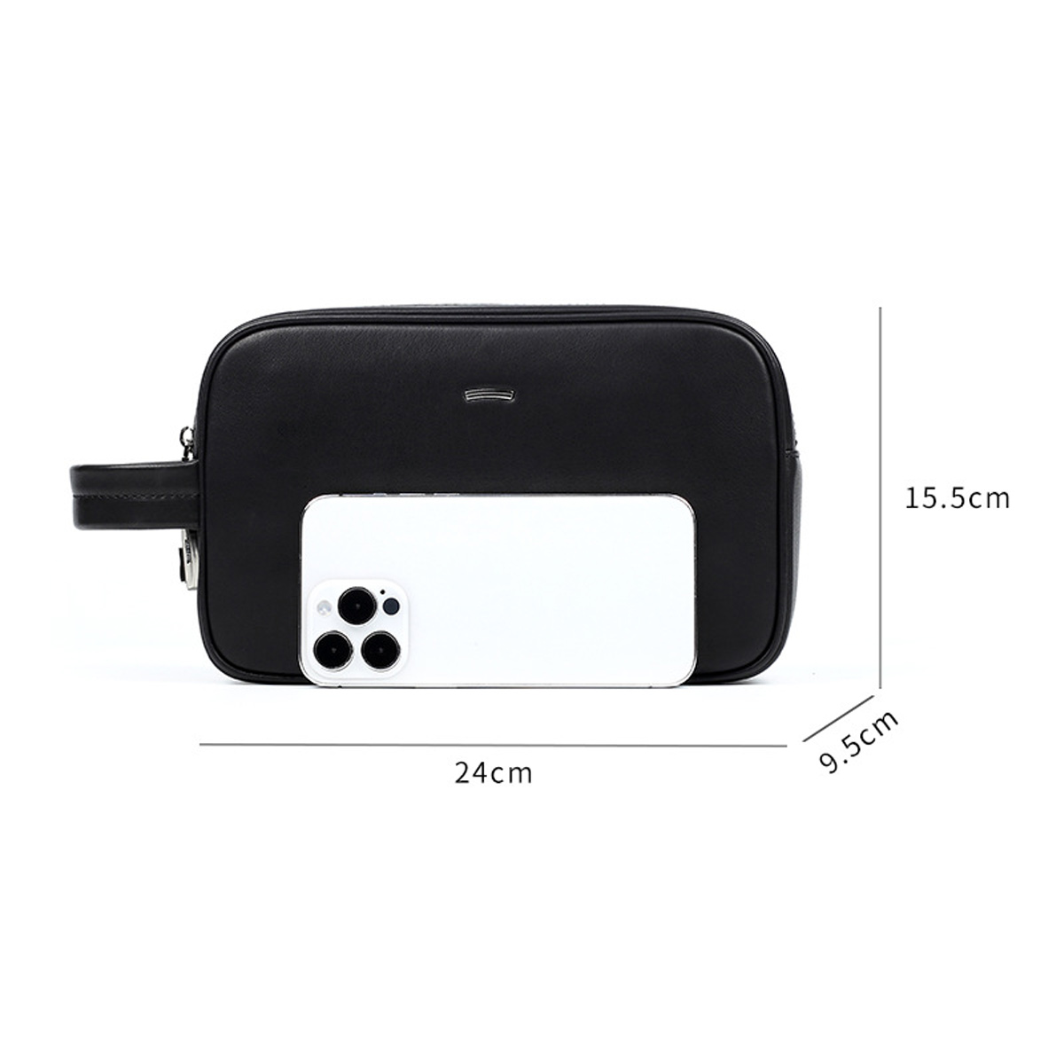 Clutch Cầm Tay Nam Khóa Bảo Mật SE8090: Da Bò Cao Cấp, Thiết Kế Lịch Lãm - Ảnh 3