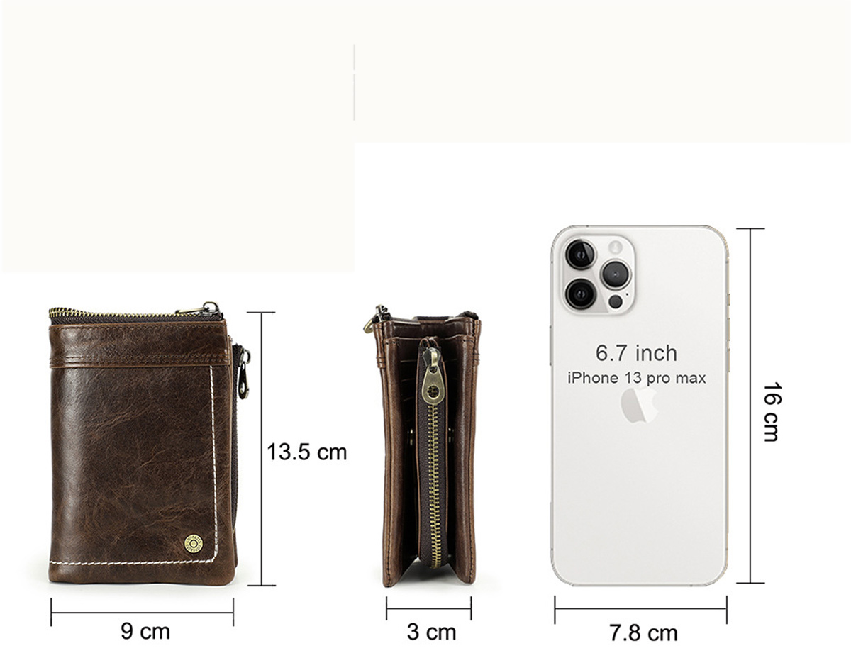 VÍ DÁNG ĐỨNG DA BÒ CAO CẤP M1327