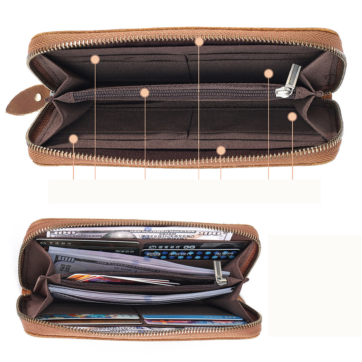 VÍ DÁNG DÀI DA BÒ SÁP CAO CẤP VD40