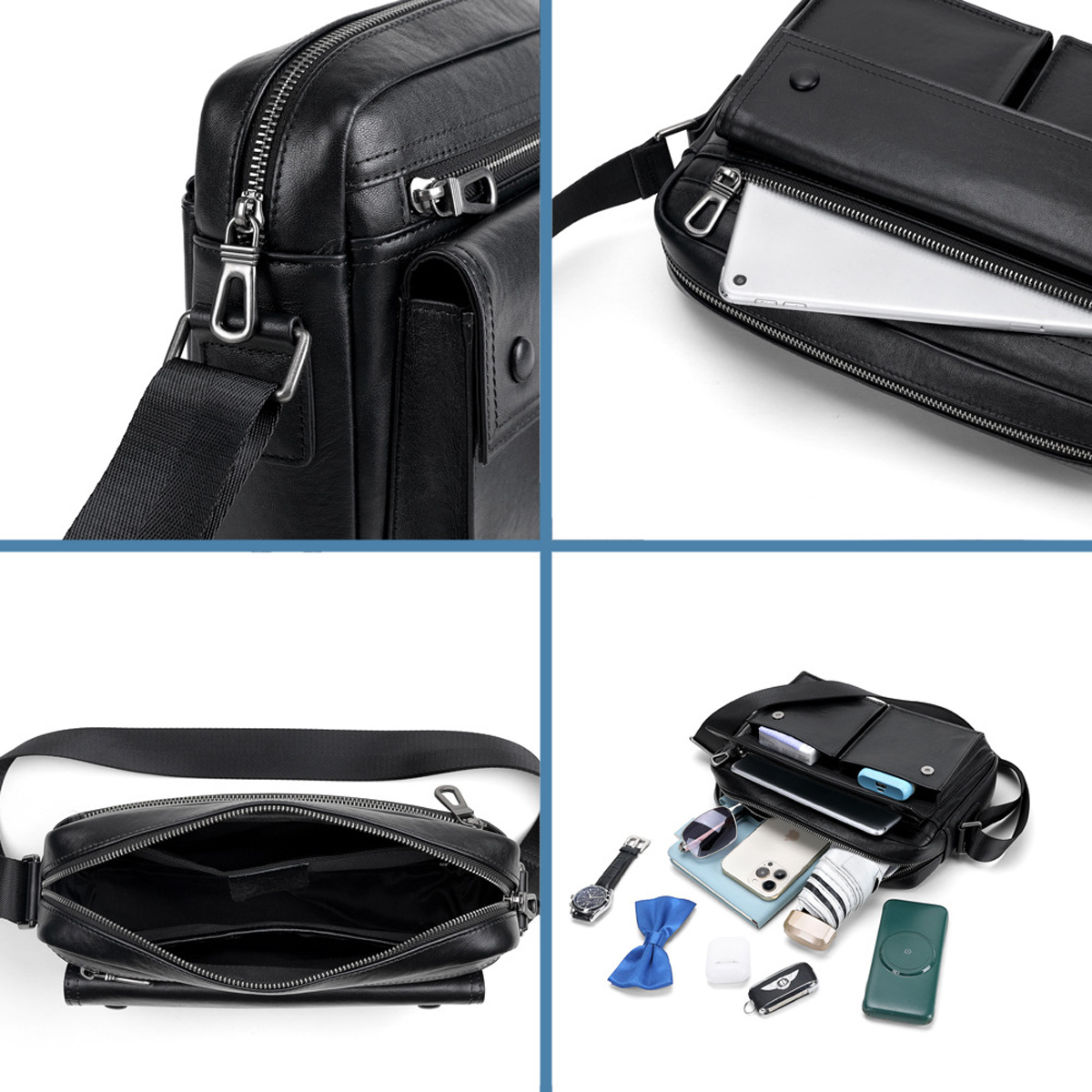 TÚI ĐEO CHÉO DA BÒ CAO CẤP DC7030 - Ảnh 6