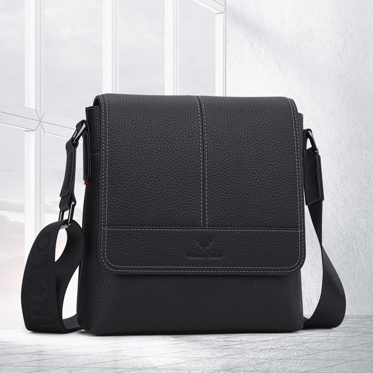 TÚI ĐEO CHÉO DA BÒ CAO CẤP DC15 - Ảnh 7