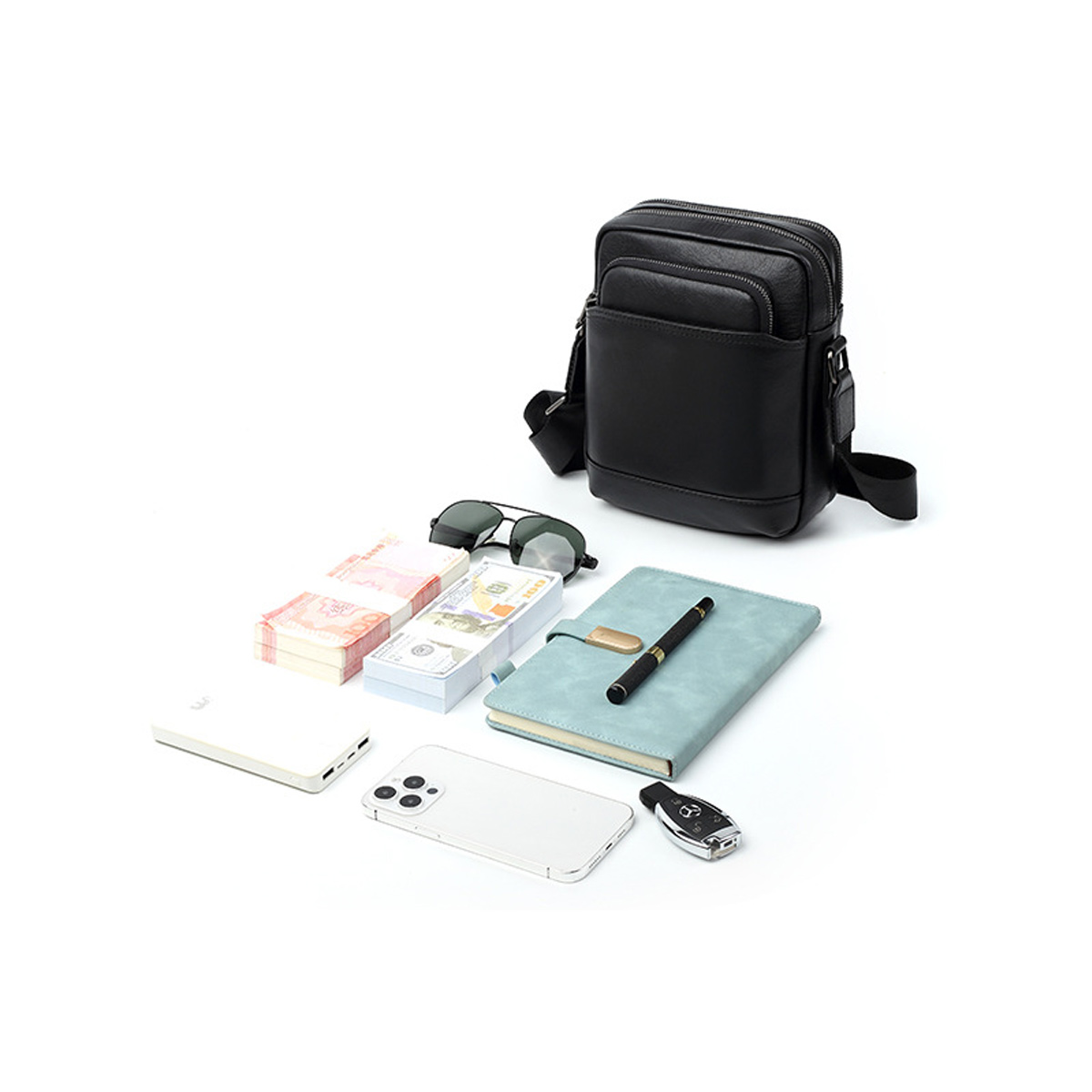 Túi Đeo Chéo Da Bò Cao Cấp SE9926: Chế tác thủ công, Phong cách sang trọng - Ảnh 7