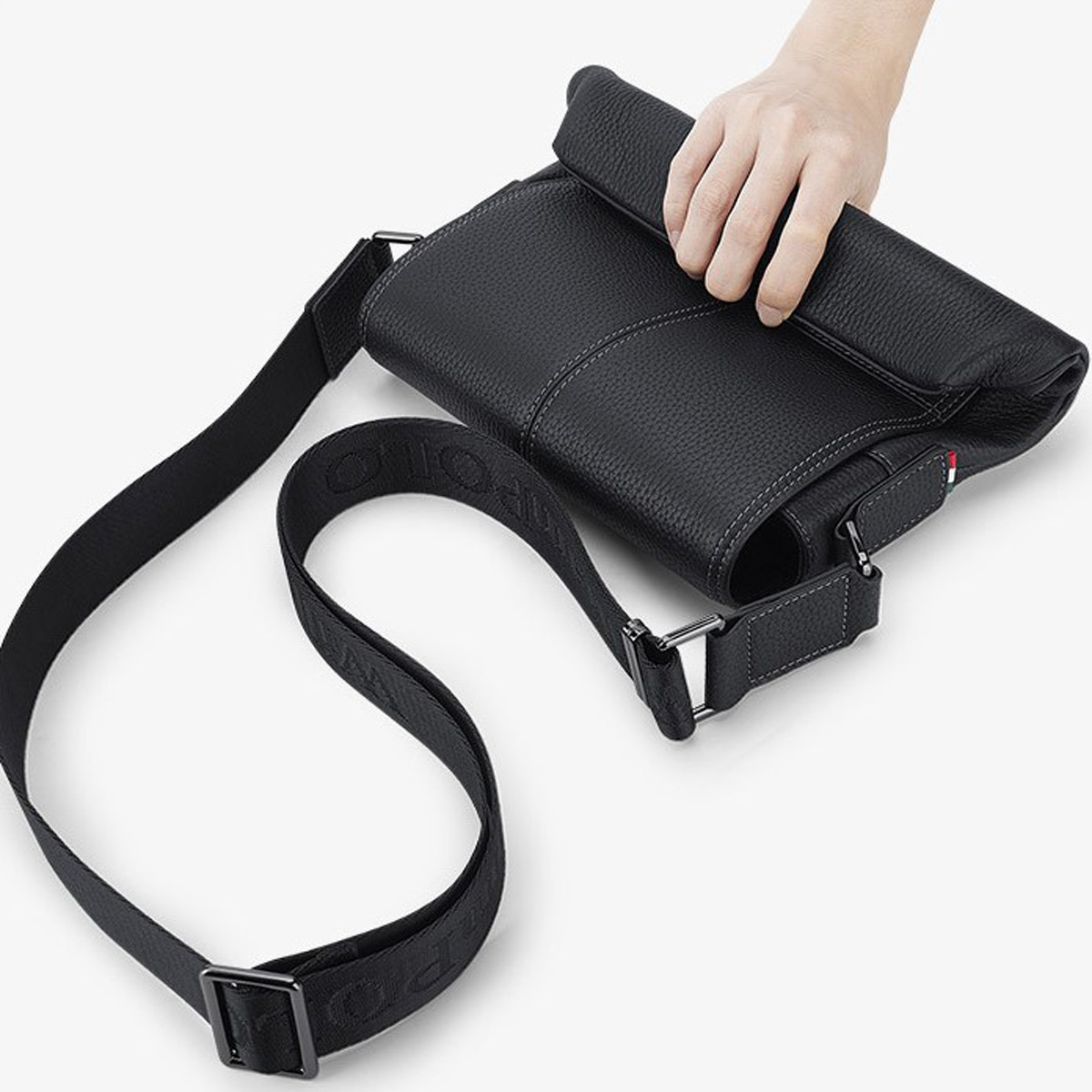 TÚI ĐEO CHÉO DA BÒ CAO CẤP DC15 - Ảnh 8