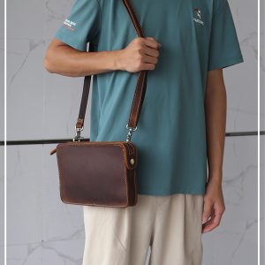 TÚI ĐEO CHÉO DA BÒ CAO CẤP YH3241 – Phong Cách Hiện Đại, Chất Lượng Tuyệt Hảo