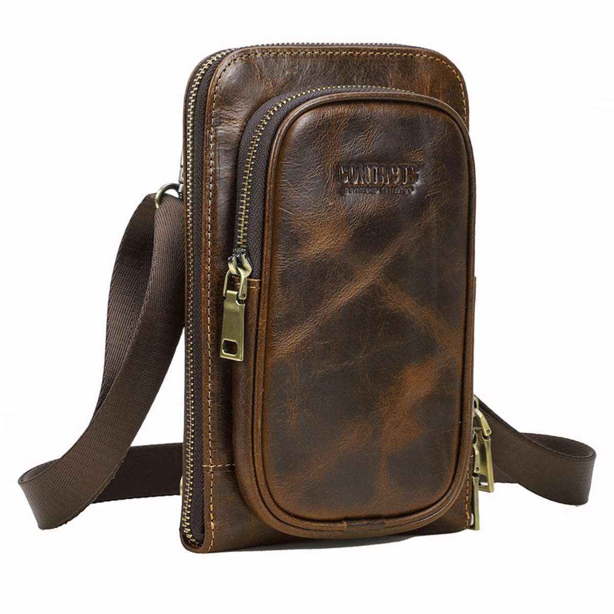 TÚI ĐEO CHÉO DA BÒ SÁP CAO CẤP MB340