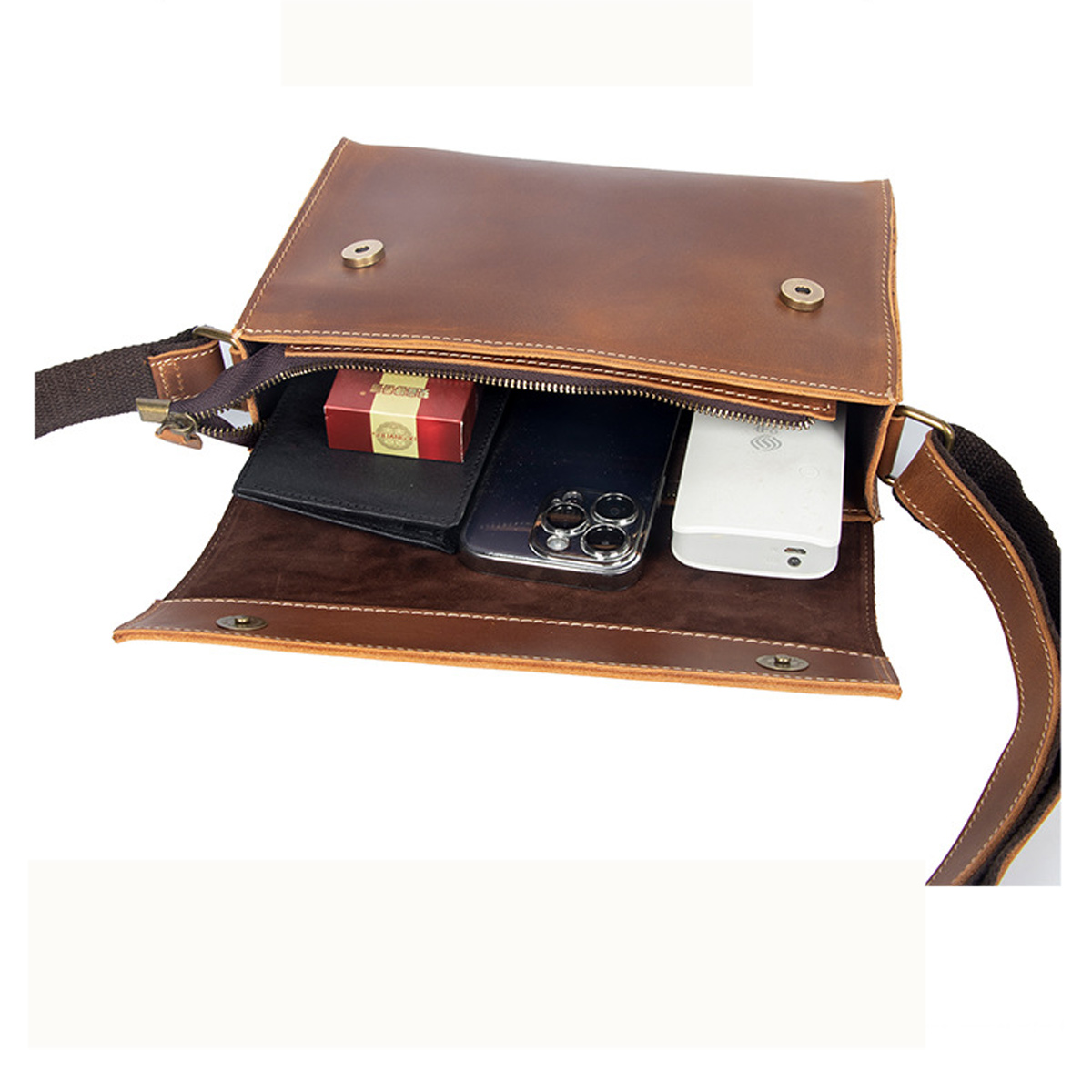 TÚI ĐEO CHÉO DA BÒ CAO CẤP YH3261 – Phong Cách Sang Trọng, Đa Dụng - Ảnh 10