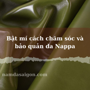 bảo quản da nappa