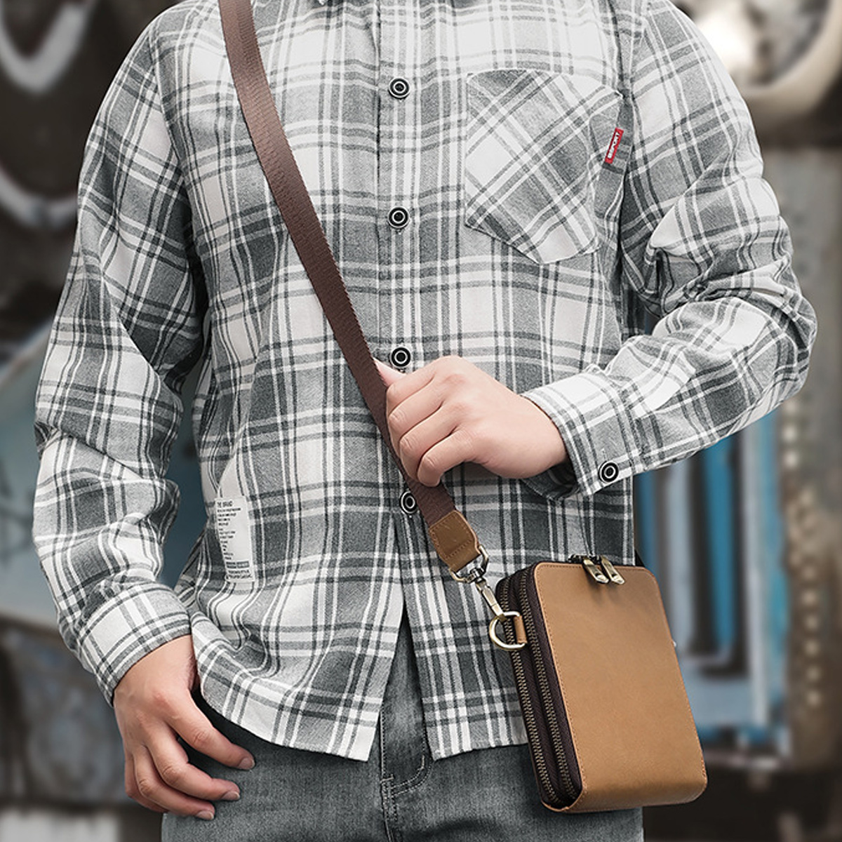 TÚI ĐEO CHÉO DA BÒ MINI 1072