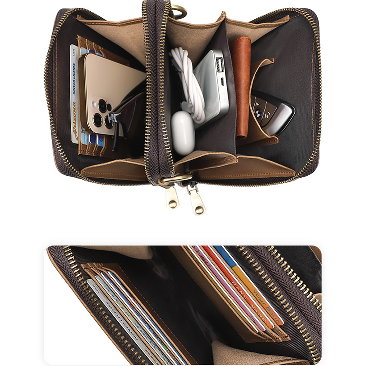 TÚI ĐEO CHÉO DA BÒ MINI 1072