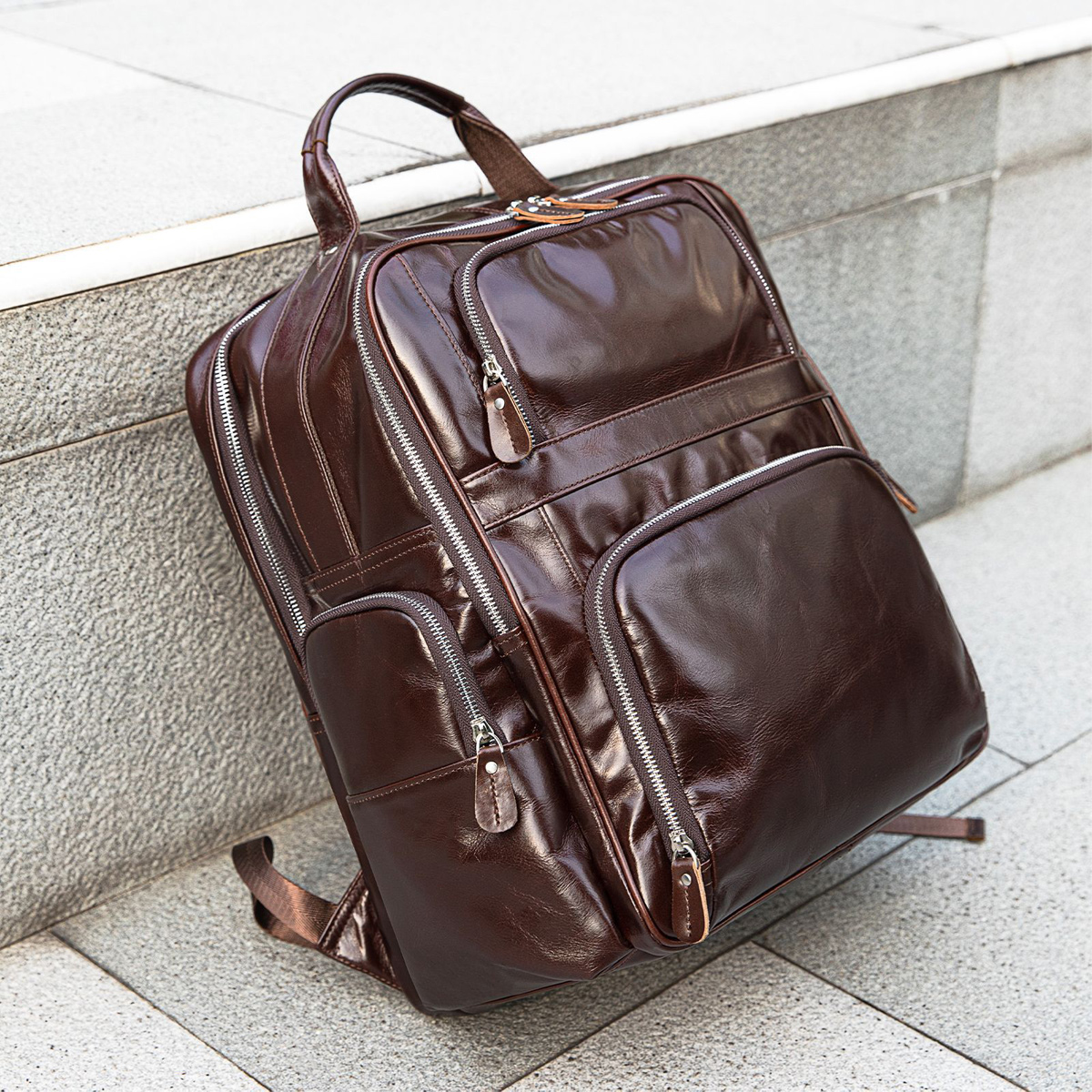 BALO THỜI TRANG NAM DA BÒ 2356