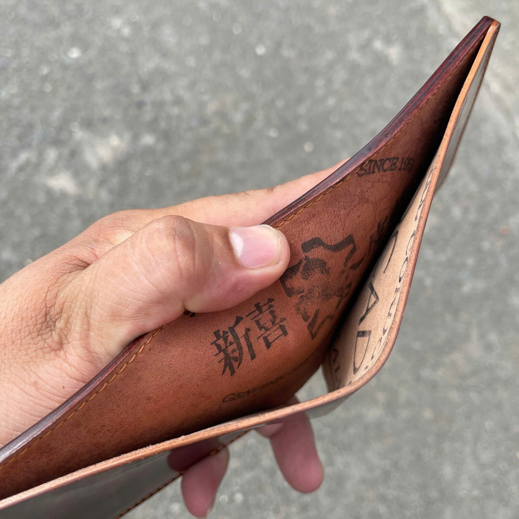 VÍ HADMADE DA SHELL CORDOVAN PHỐI ROCADO & SHINKI VDS55