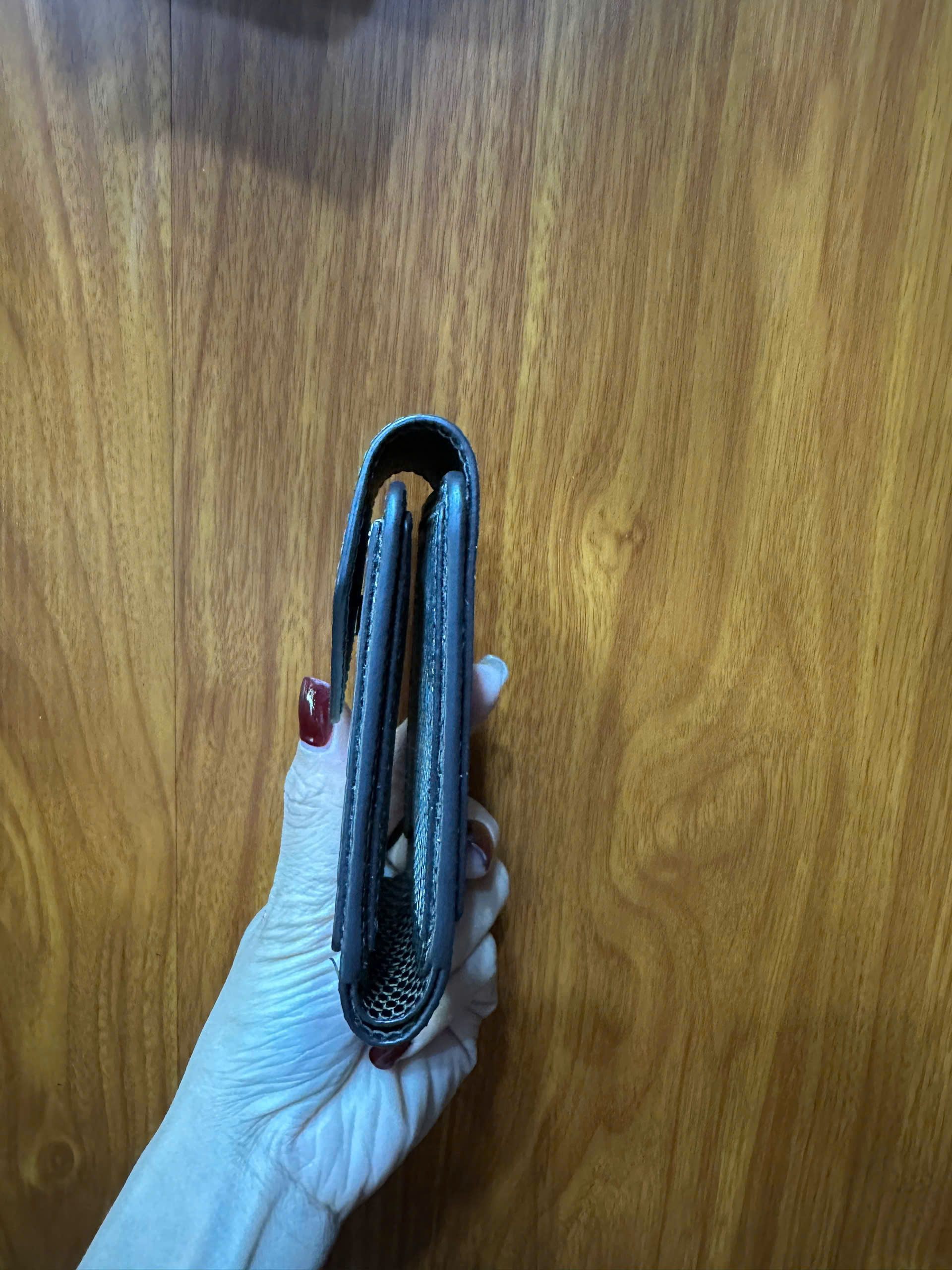 VÍ KẸP TIỀN MINI DA KỲ ĐÀ PHỐI CÁ SẤU V22