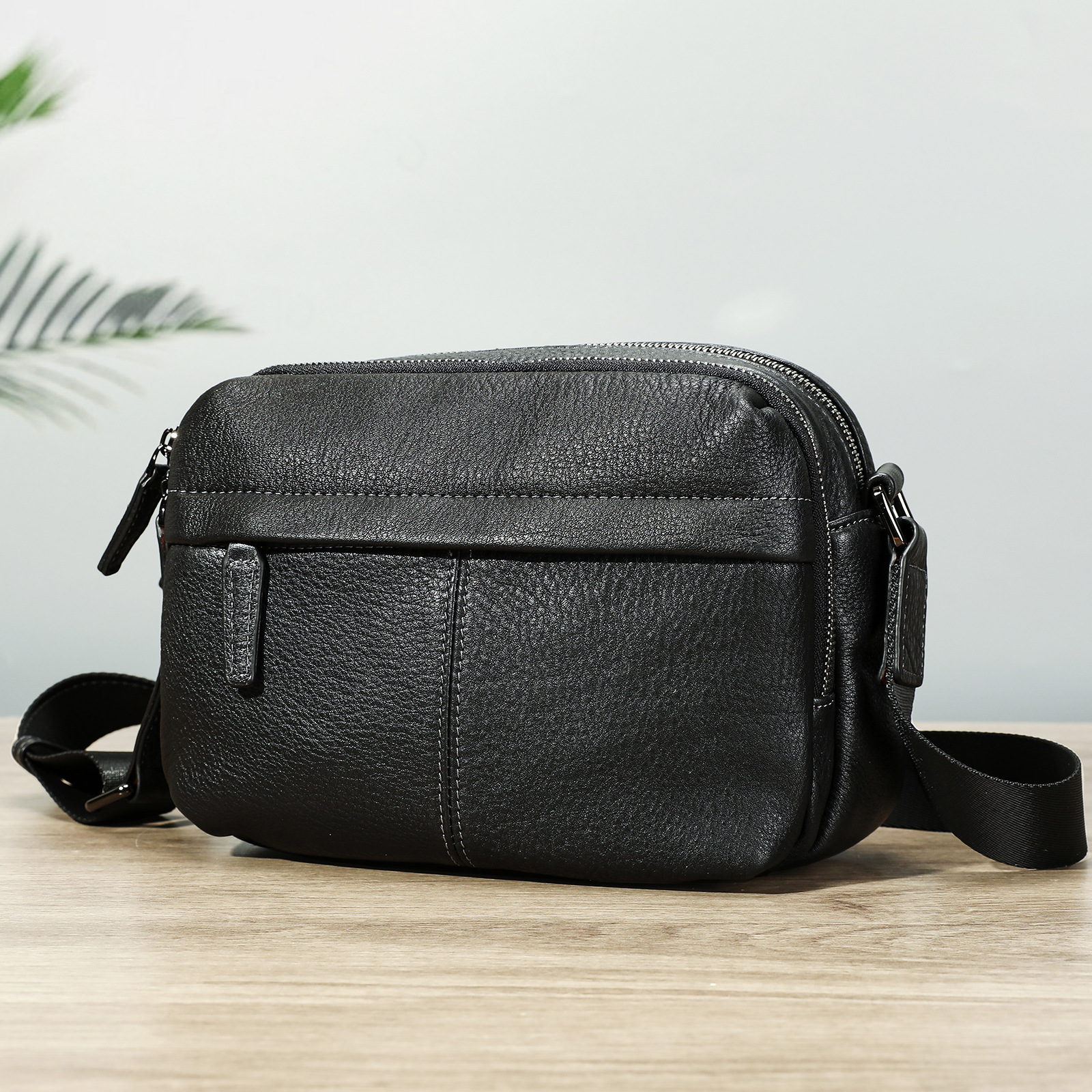 TÚI ĐEO CHÉO DA BÒ 9256 - Ảnh 7