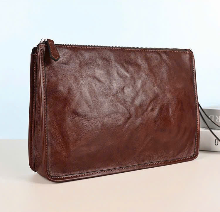 CLUTCH CẦM TAY DA BÒ CAO CẤP 8572 - Ảnh 5
