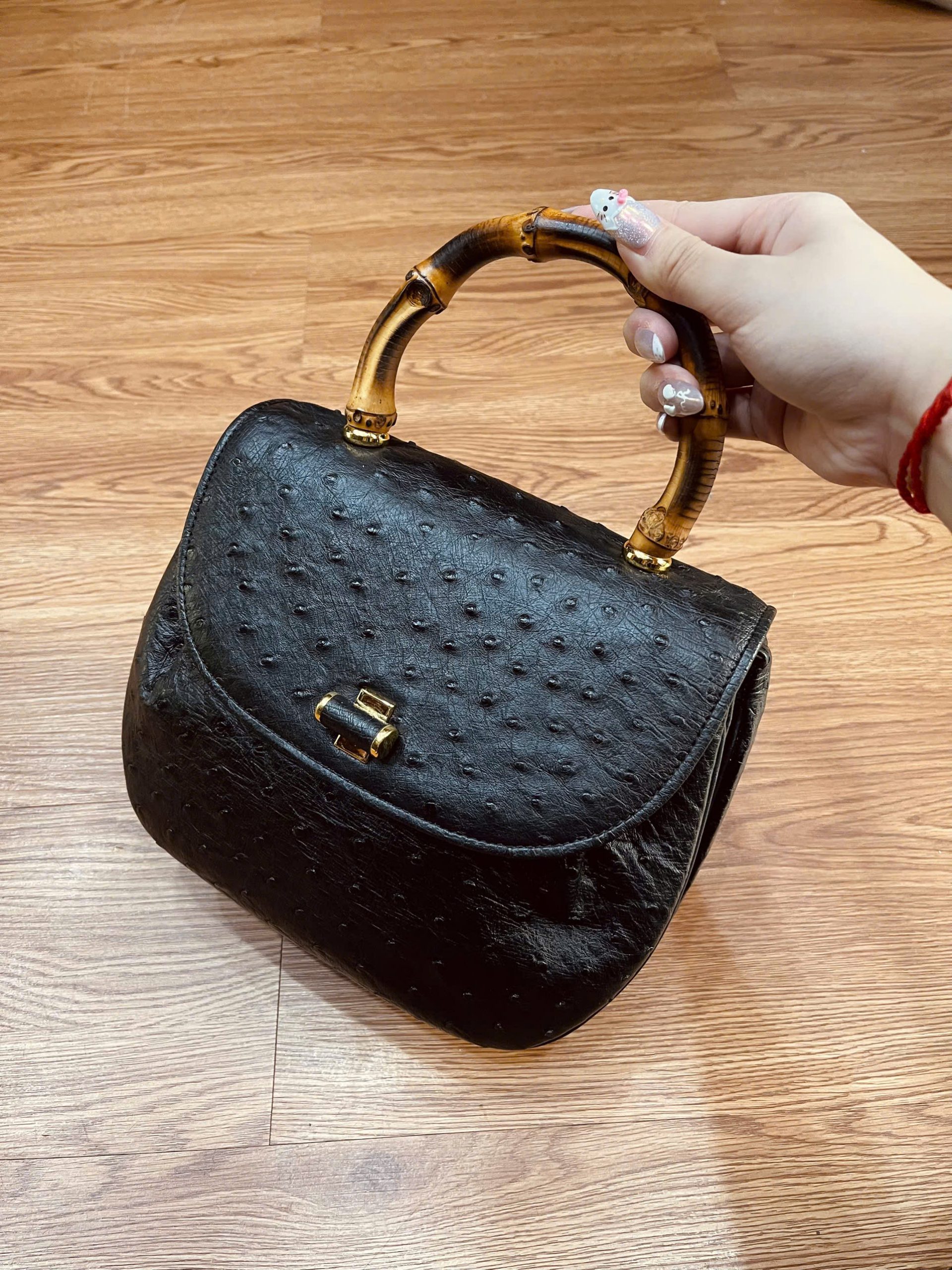 TÚI XÁCH CẦM TAY DA BỤNG ĐÀ ĐIỂU TXDD3