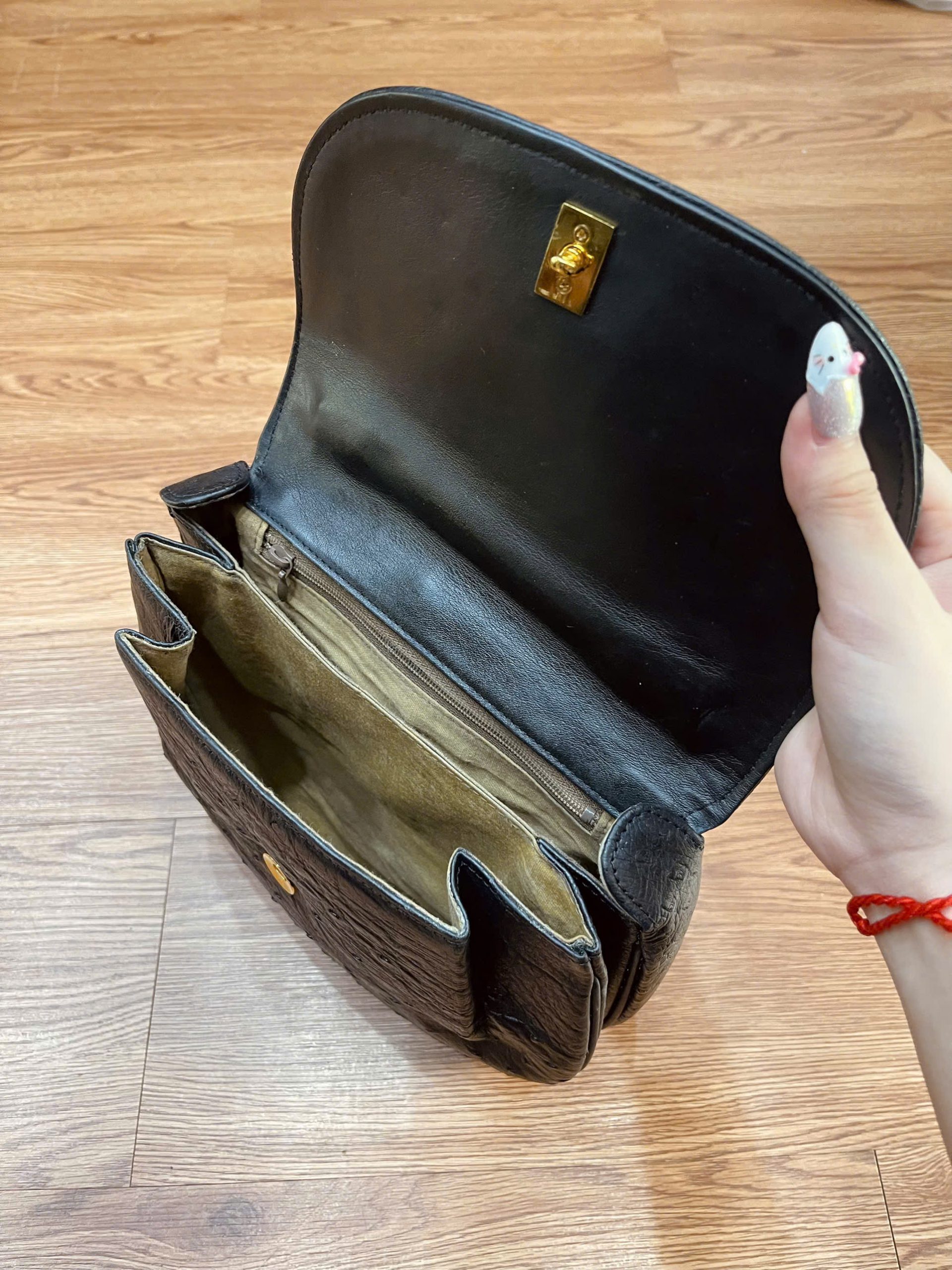 TÚI XÁCH CẦM TAY DA BỤNG ĐÀ ĐIỂU TXDD3