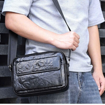 TÚI ĐEO CHÉO DA BÒ CAO CẤP 6166